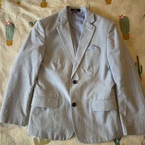 Tommy Hilfiger Blue and White Striped Blazer for Big kid, size 10T